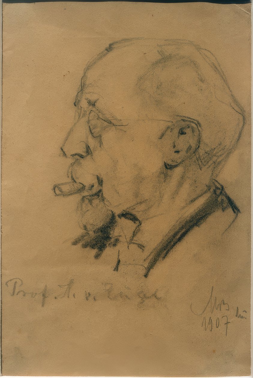 Portræt af Heinrich von Rein af Max Bergmann