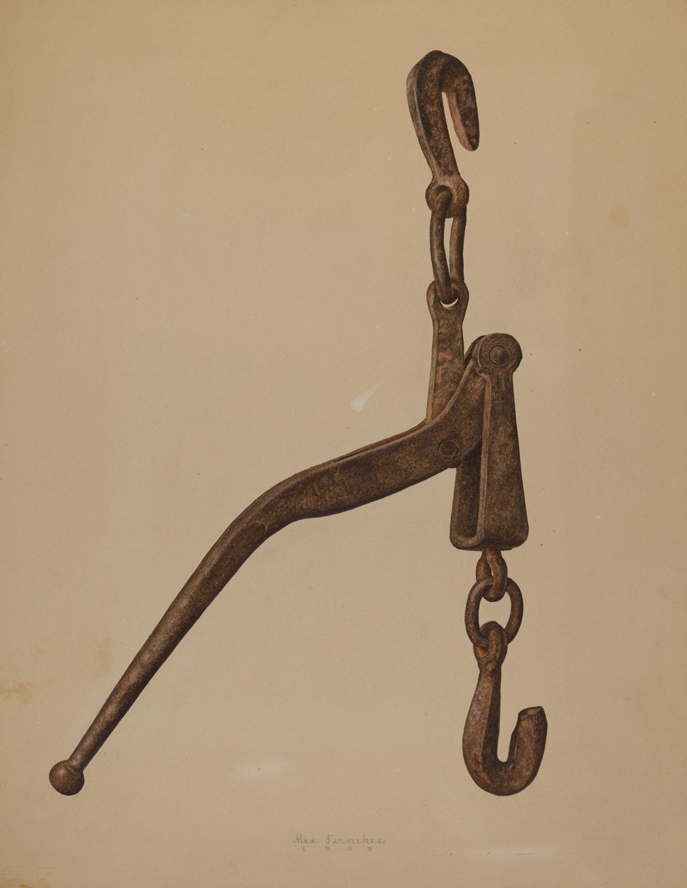 Log Load Tightener, 1939. af Max Fernekes