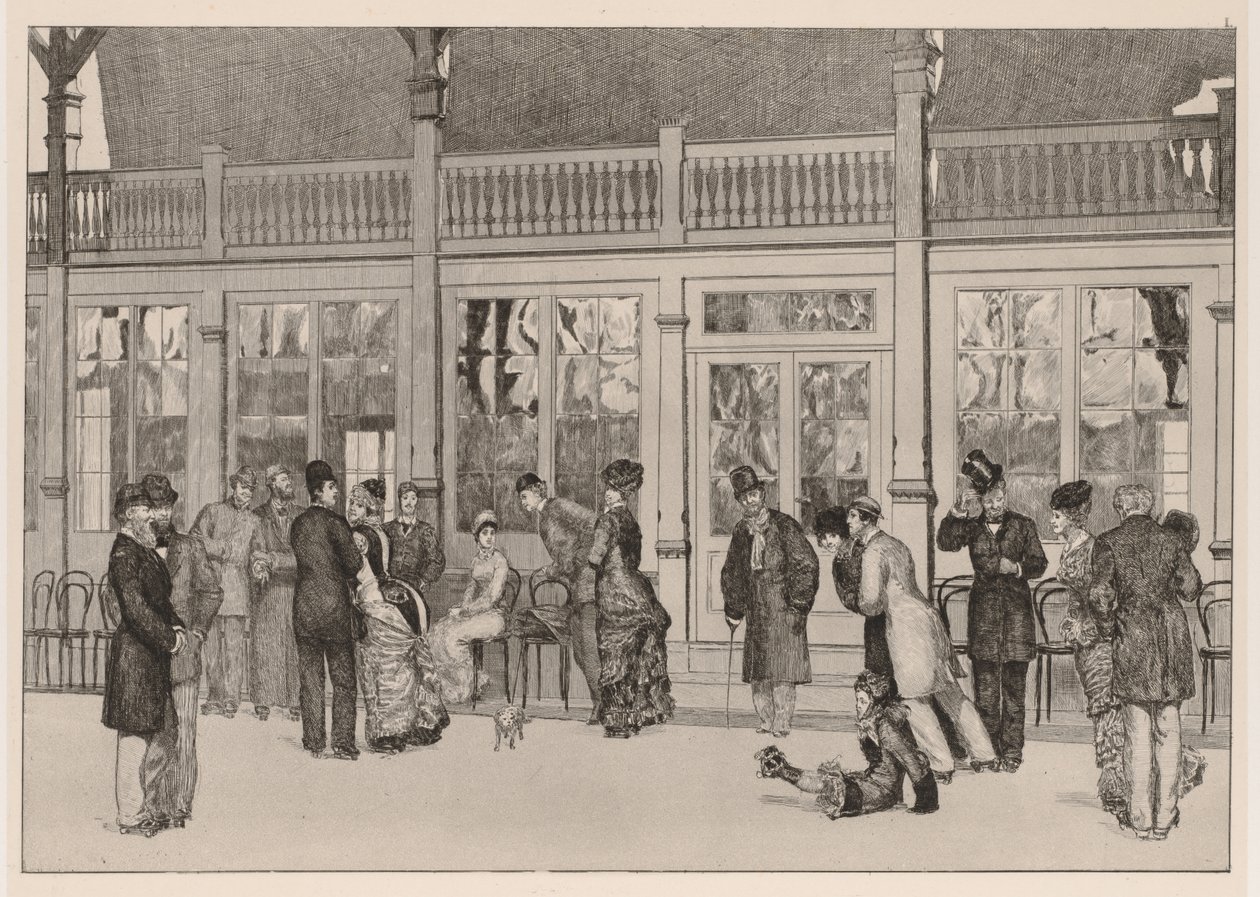 A Glove: The Locale, 1880. af Max Klinger