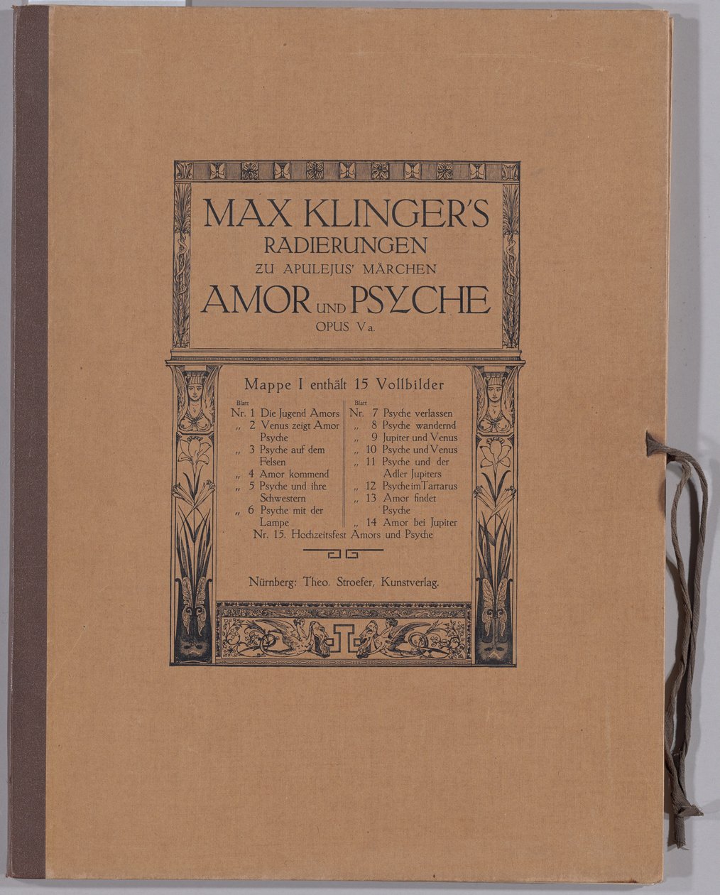 Amor og psyke [Opus Va] af Max Klinger