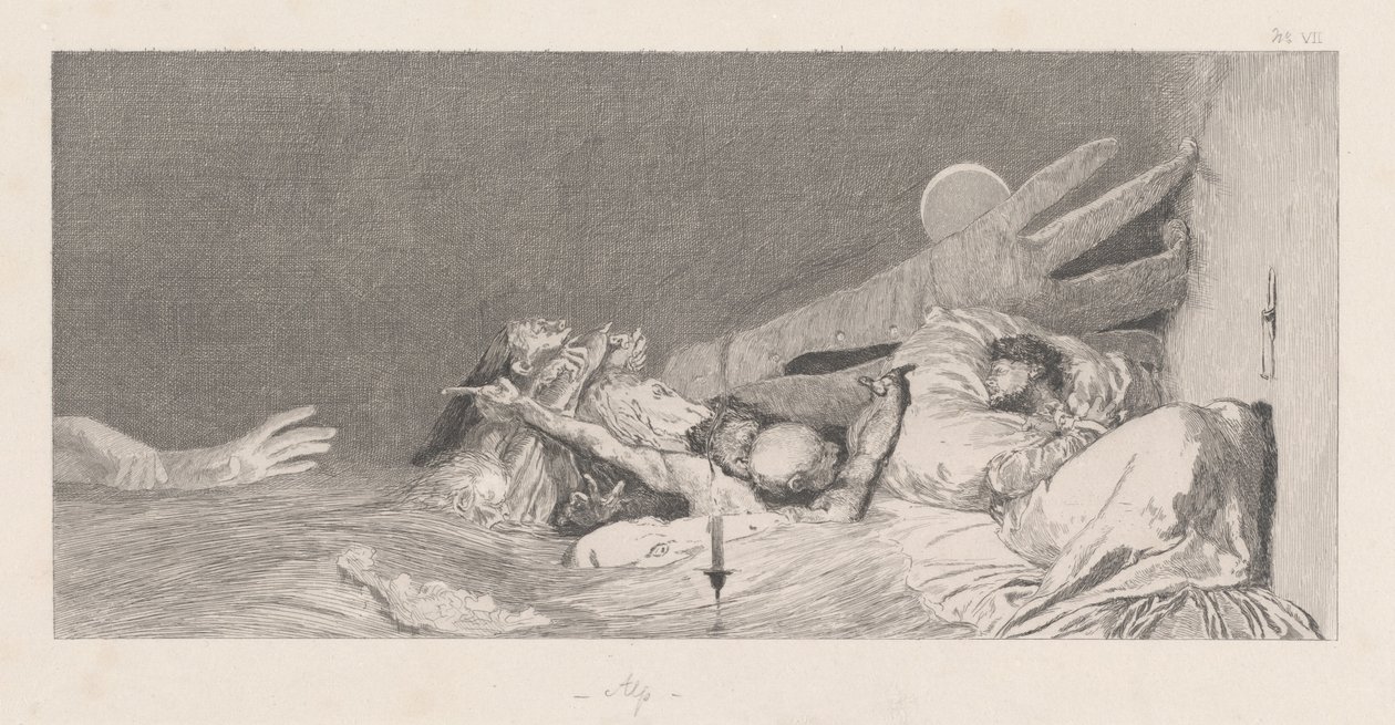 Angst frygt, 18781880. af Max Klinger