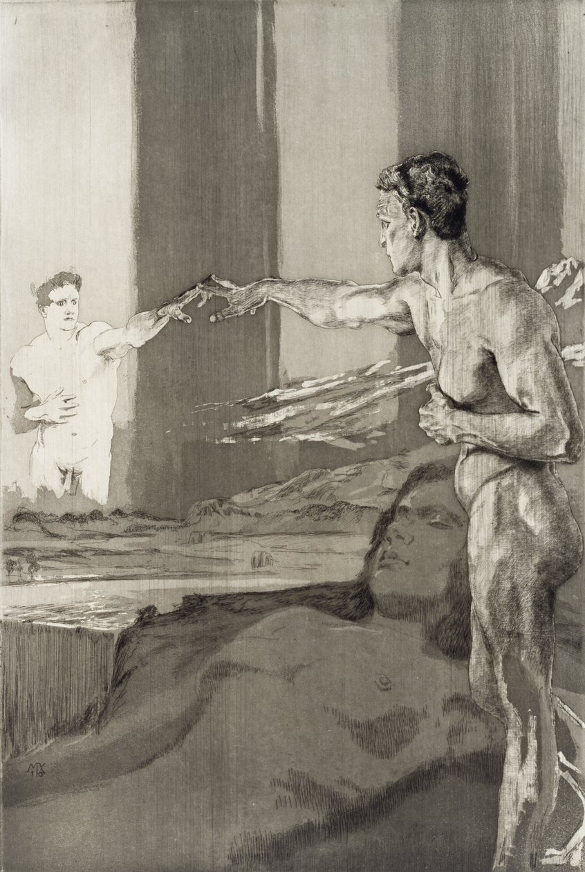 Der Philosophe (Filosofen), nummer 3 af Max Klinger