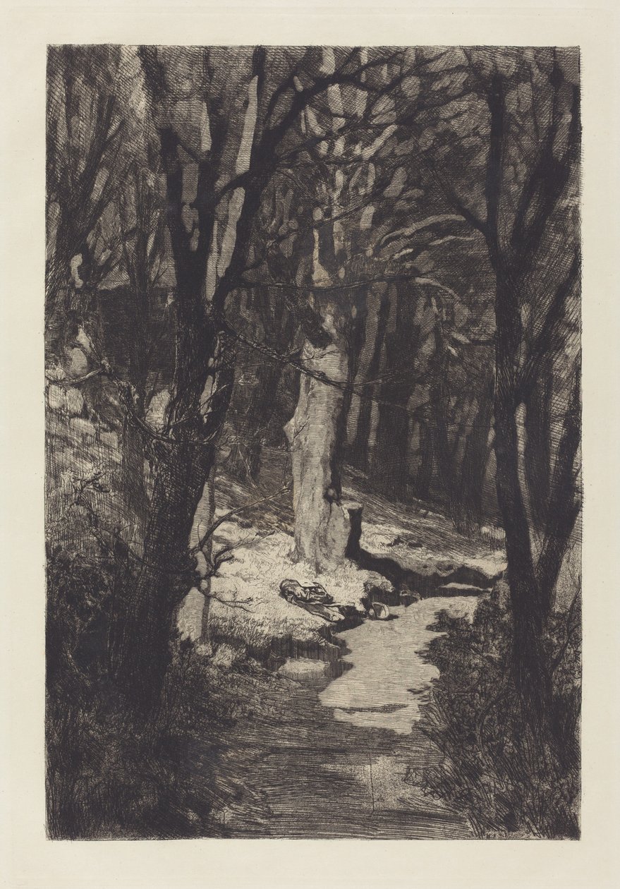 Im Walde In the Forest, 1883. af Max Klinger