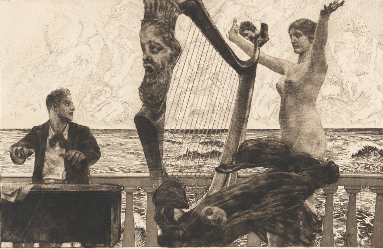 Opus XII, Brahms fantasi, 1894. af Max Klinger