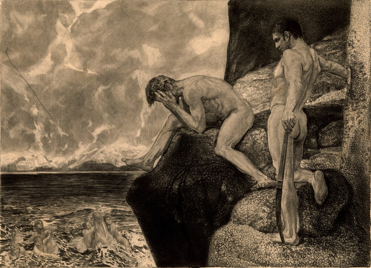 Opus XII, Brahms fantasi, 1894. af Max Klinger