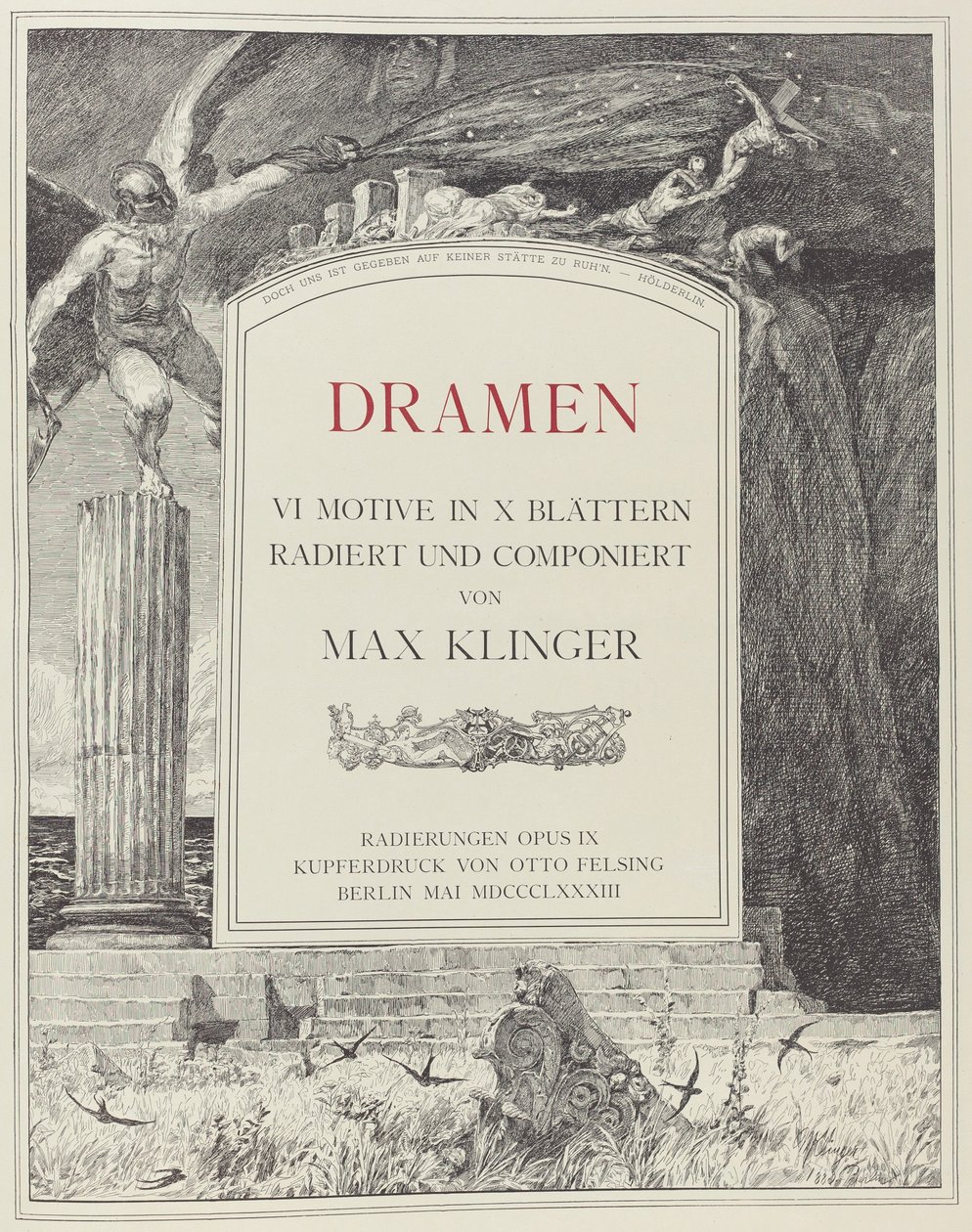 Titelblad, 1883. af Max Klinger