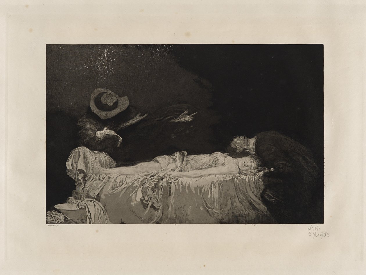 Tod (død) af Max Klinger