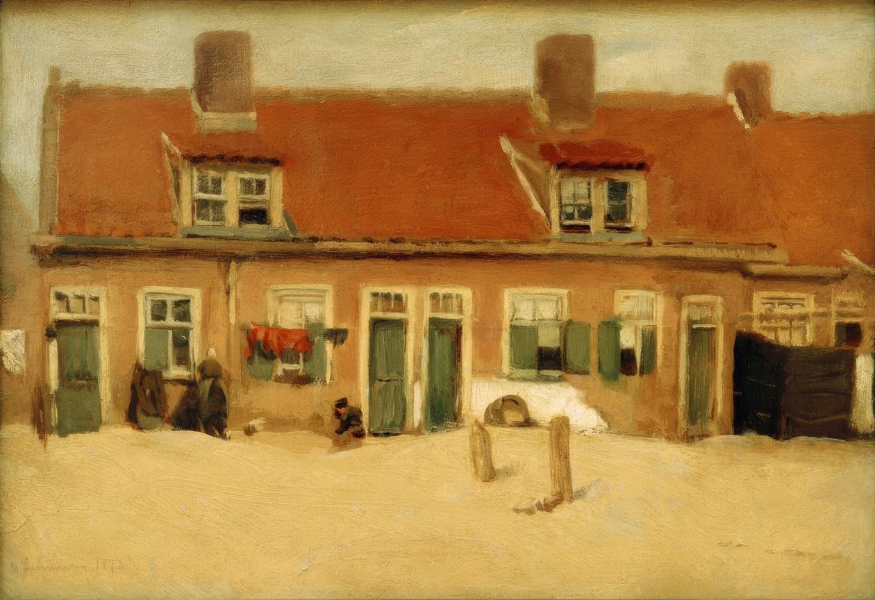Gamle huse i Scheveningen af Max Liebermann