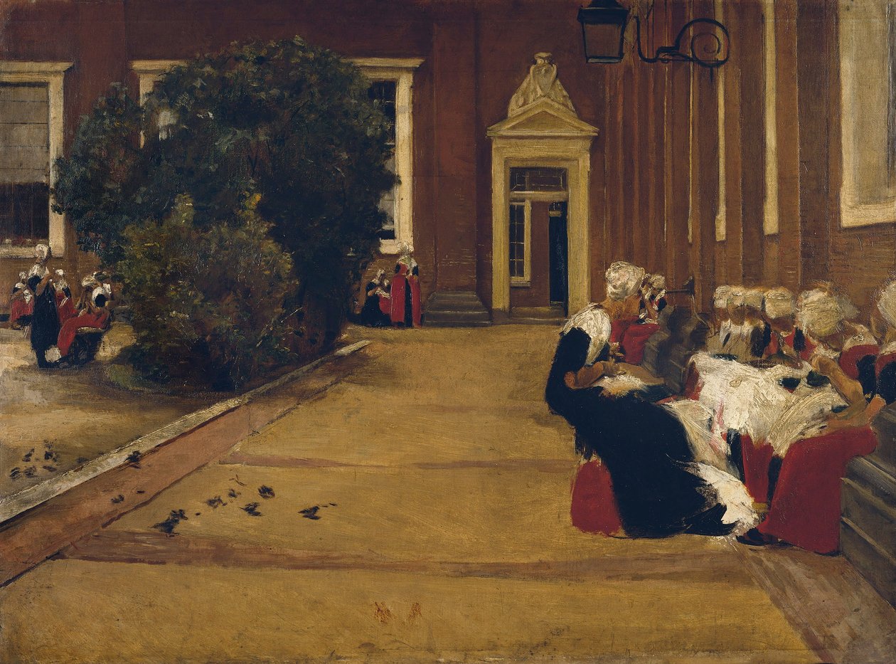 Amsterdam forældreløs pige (studie) af Max Liebermann