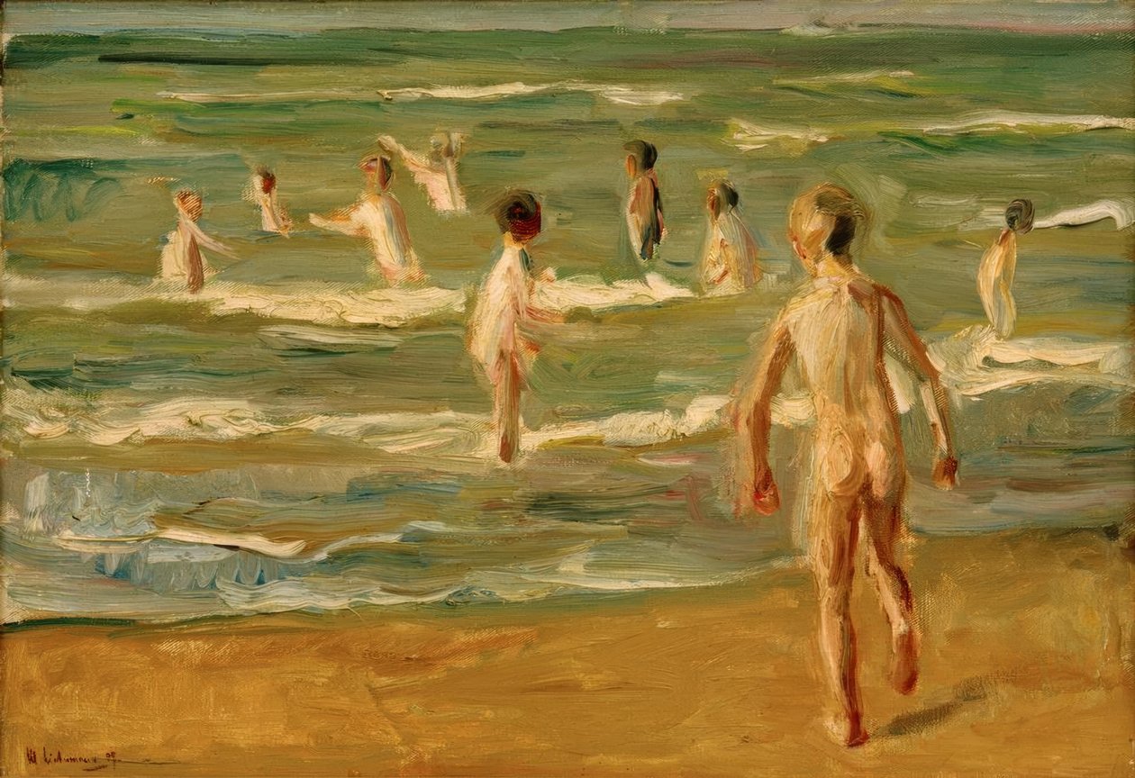 Badende Jungen af Max Liebermann