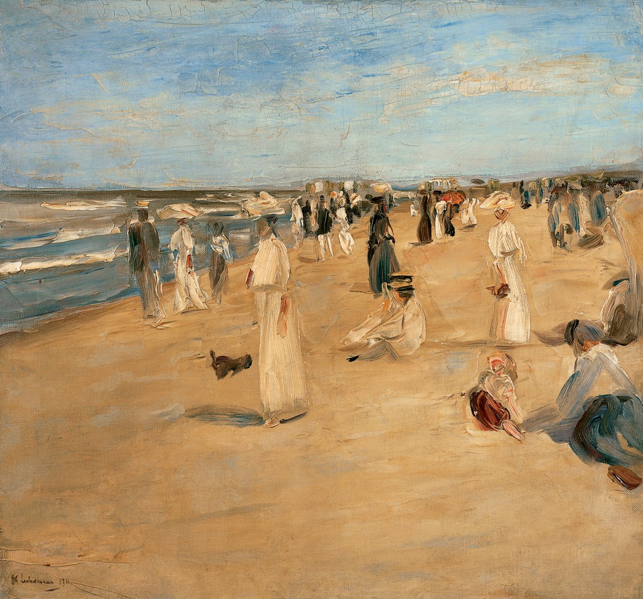 Stranden ved Noordwijk, 1911. af Max Liebermann