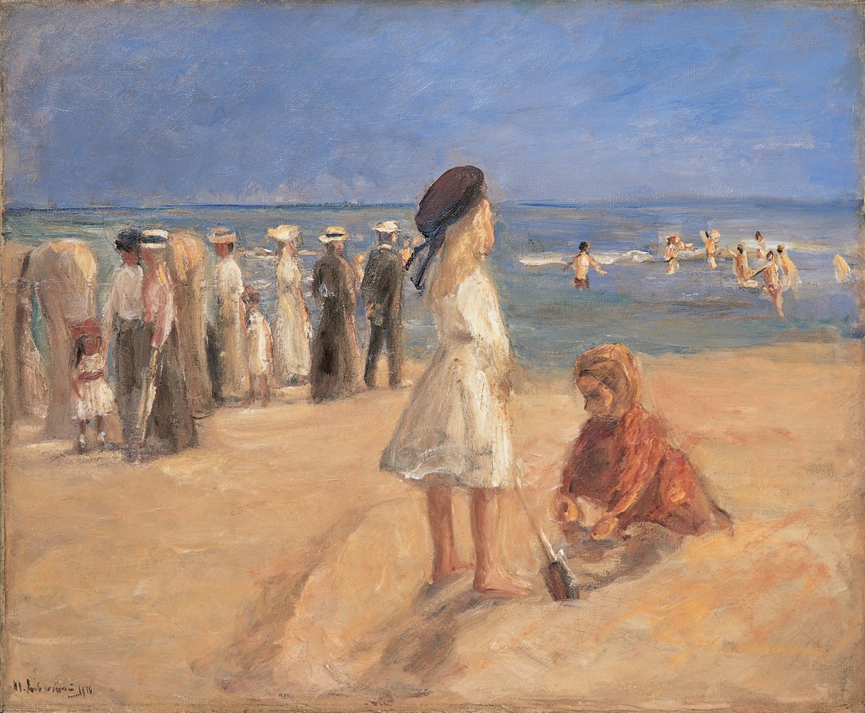 Strandliv, 1916. af Max Liebermann