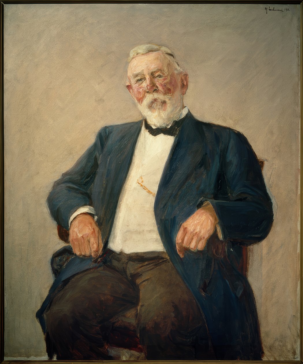 Portræt af Friedrich Kuhnt af Max Liebermann