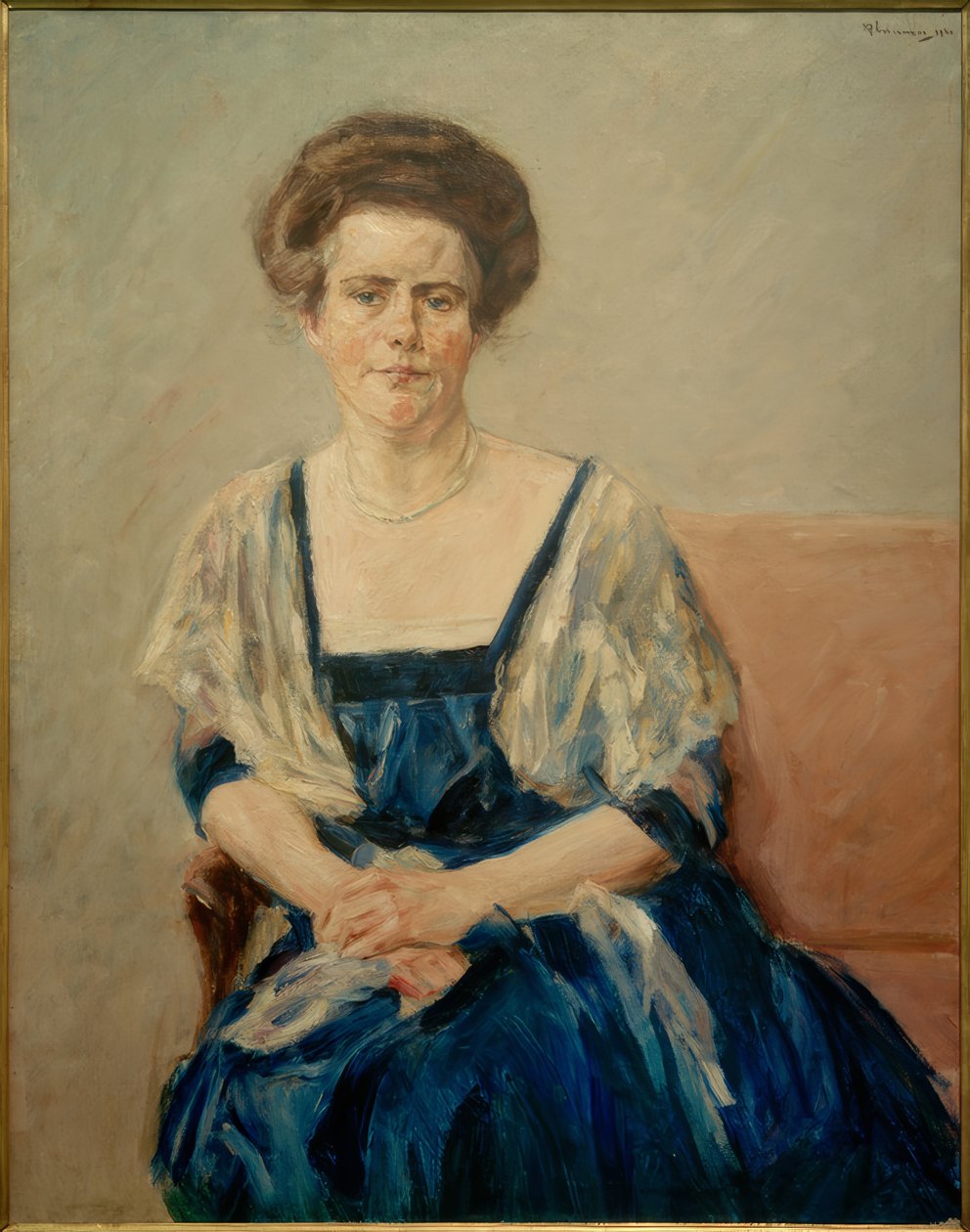 Portræt af Maria Newman af Max Liebermann