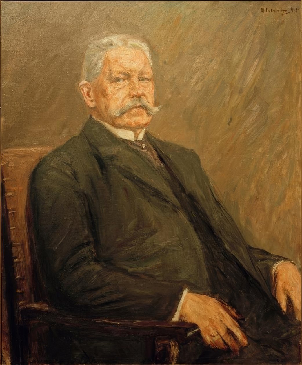 Portræt af rigspræsident Paul von Hindenburg af Max Liebermann