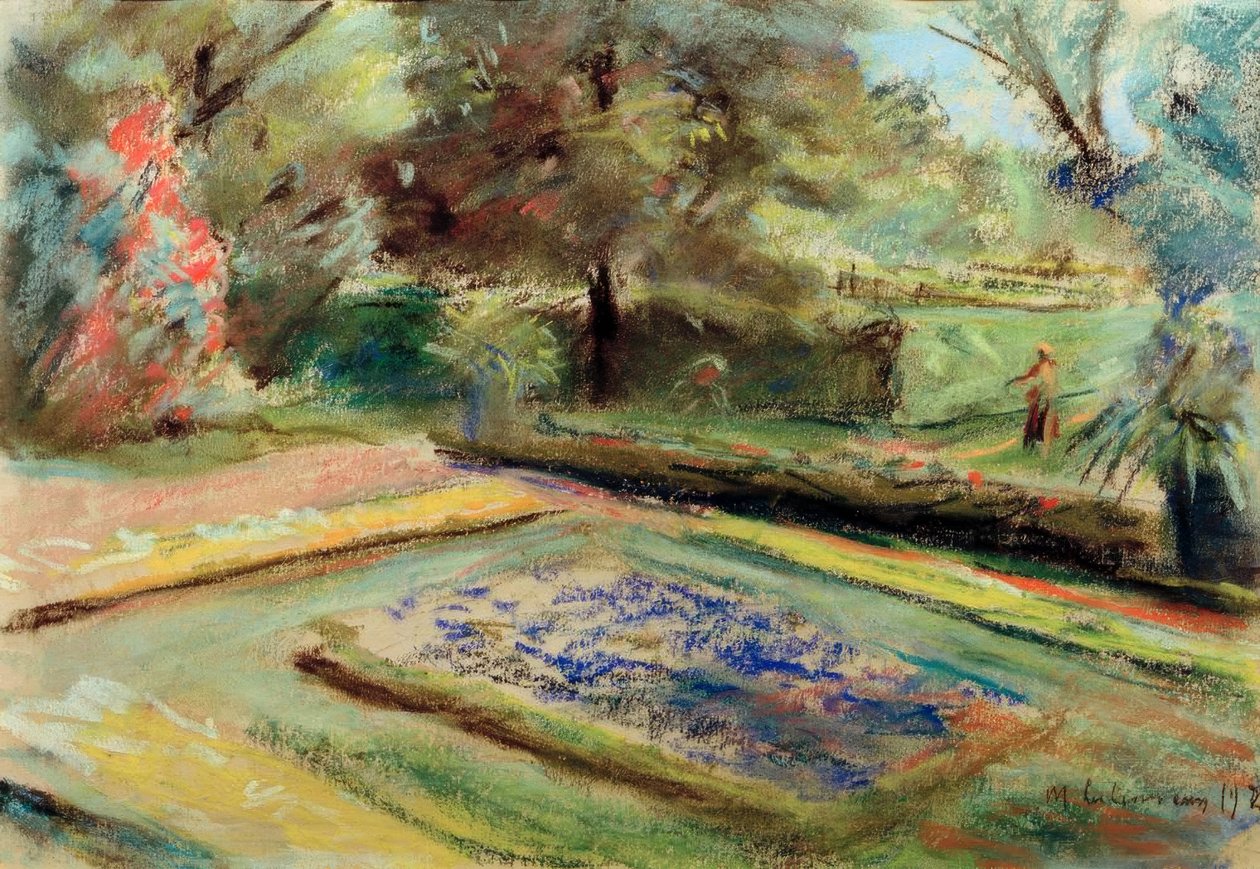 Udsigt over blomsterterrassen mod nordøst af Max Liebermann