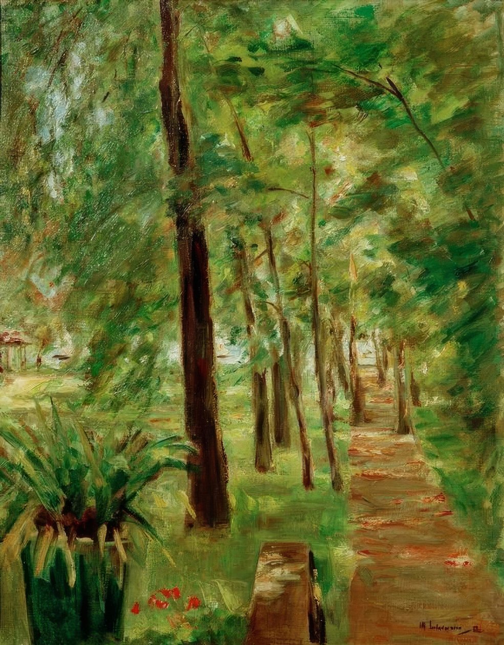 Birkealléen i Wannsee-haven mod øst af Max Liebermann
