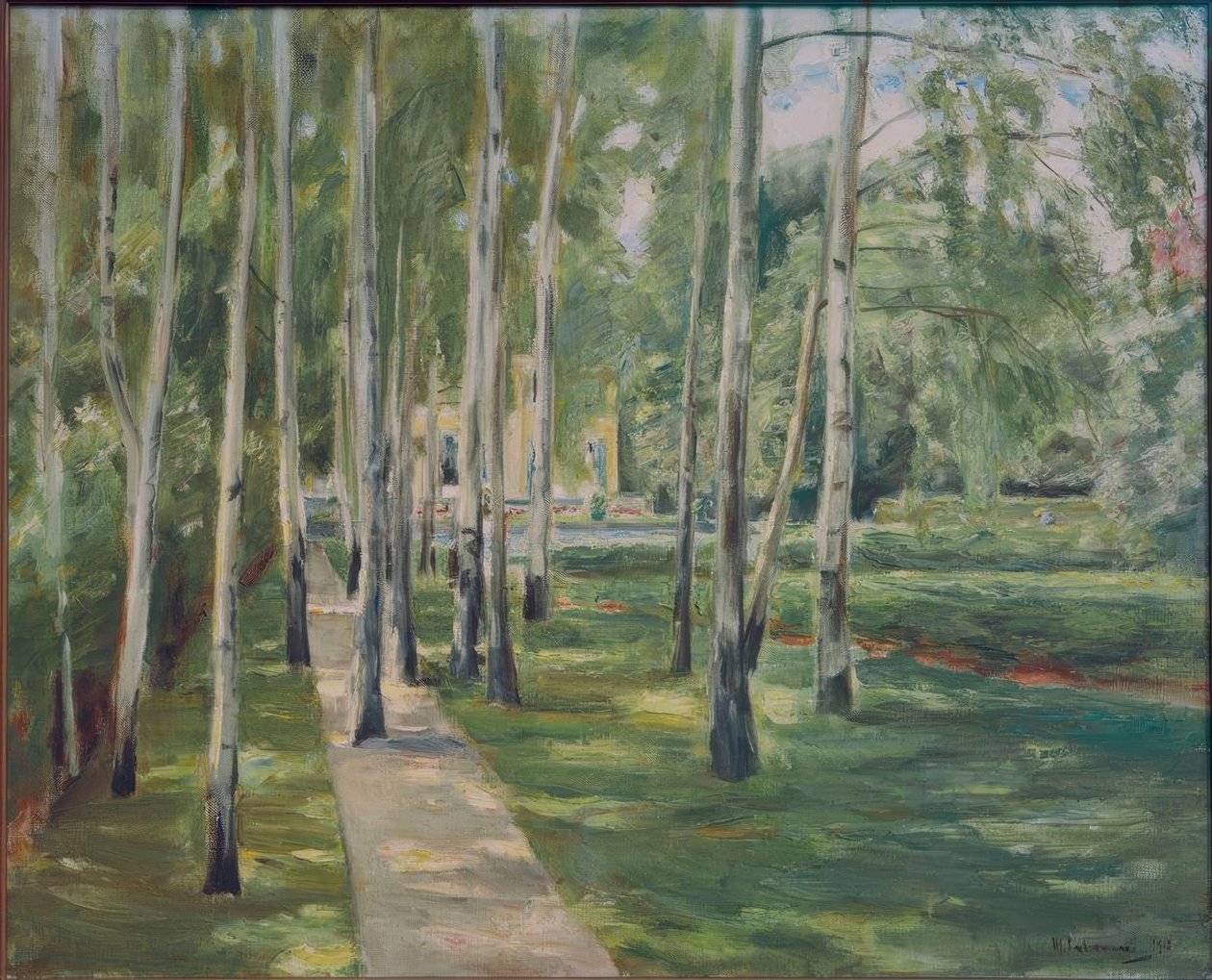Birkegaden i Wannsee -haven mod vest af Max Liebermann