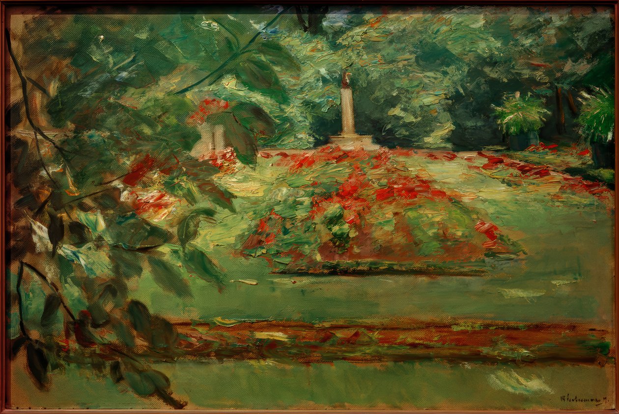 Blomsterterrassen i Wannsee-haven mod nord af Max Liebermann