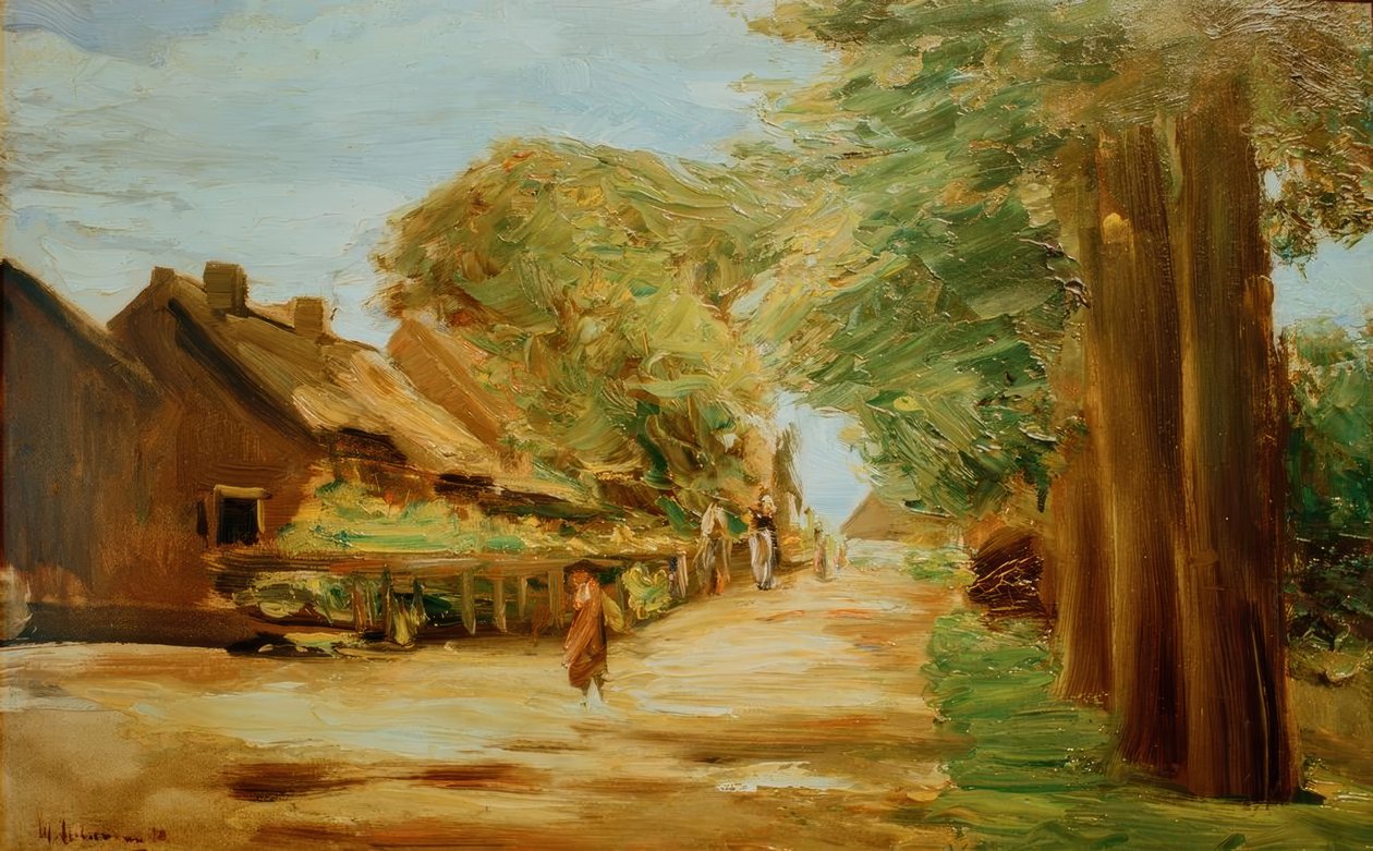 Landsbygade i Laren af Max Liebermann