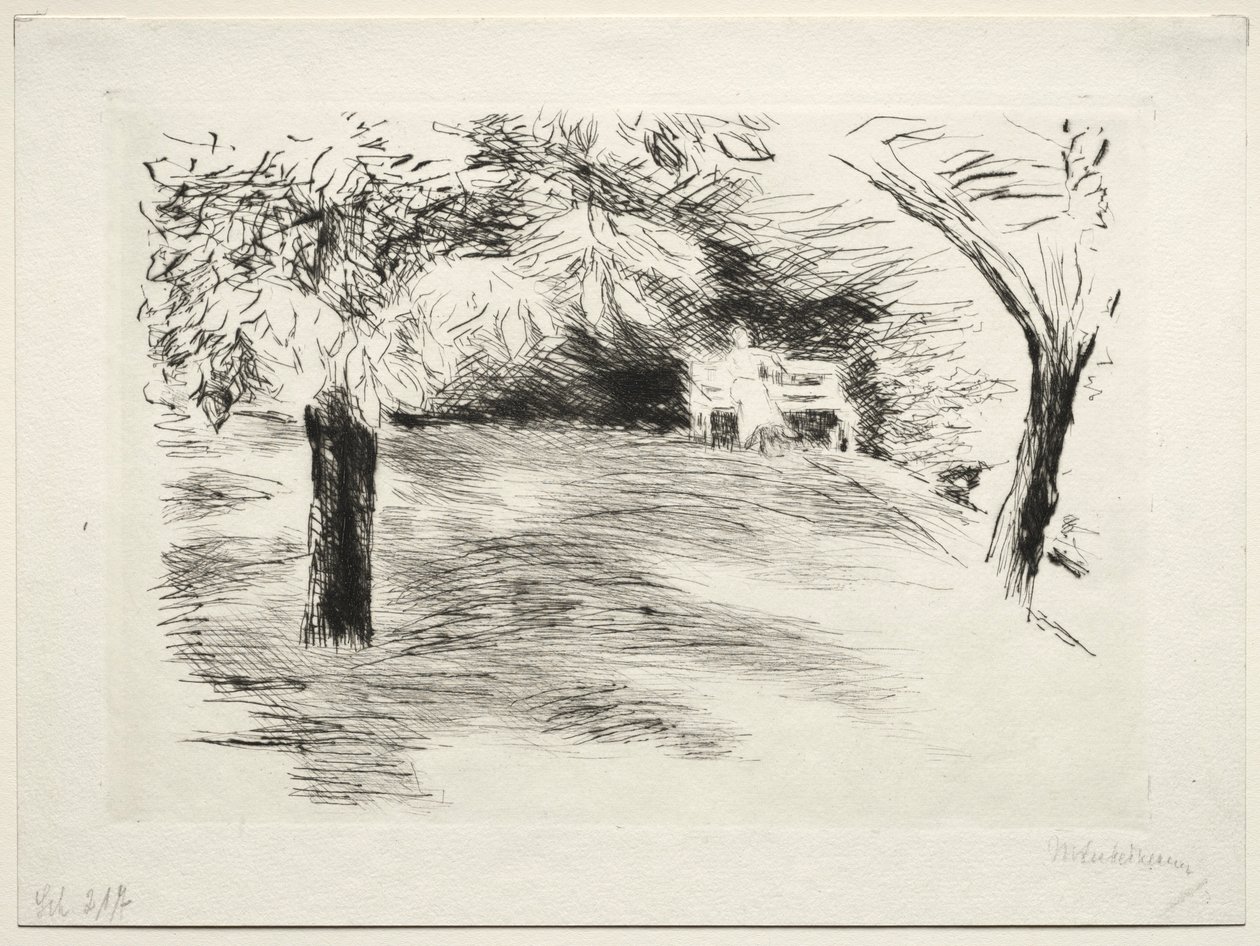 Have i Wannsee, Tyskland. af Max Liebermann