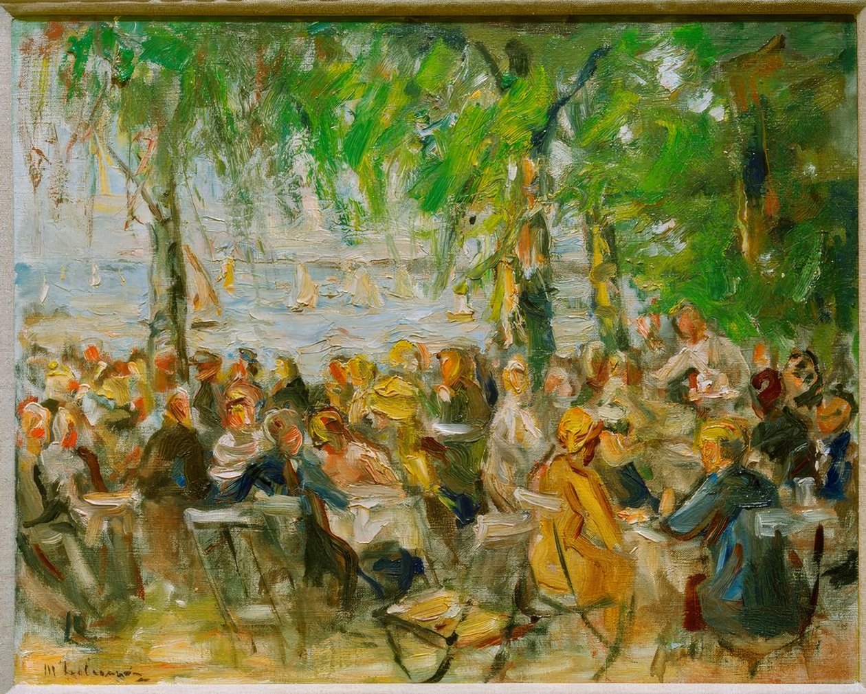 Haverestaurant på Havel af Max Liebermann