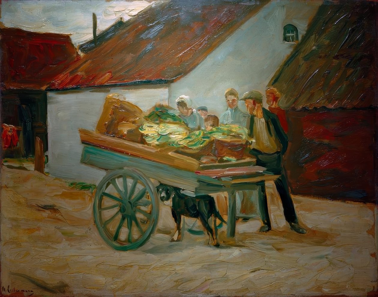 Grøntsagsvogne - hundevogne af Max Liebermann