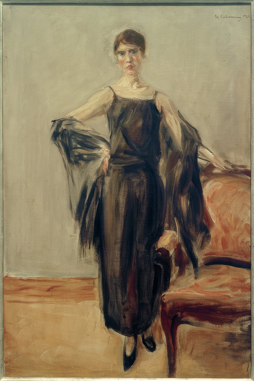 Genia Levine, stående af Max Liebermann