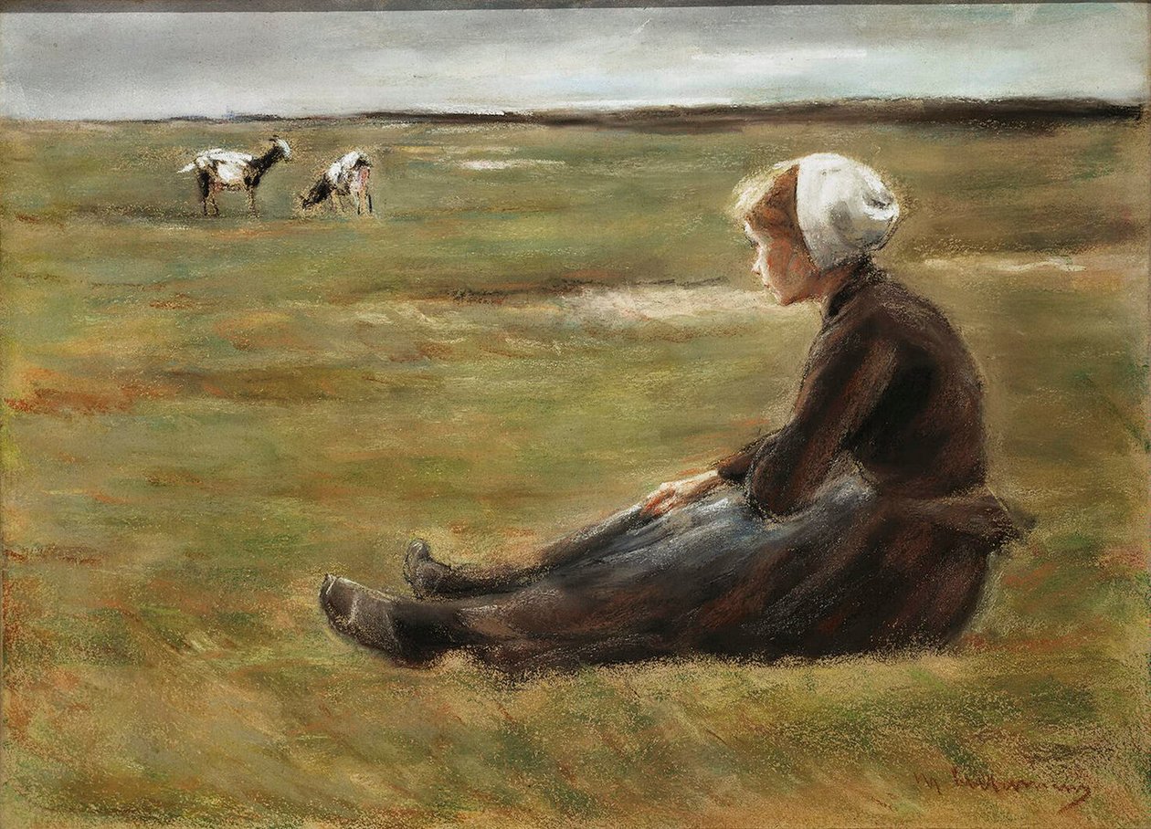 I marken, c1890. af Max Liebermann