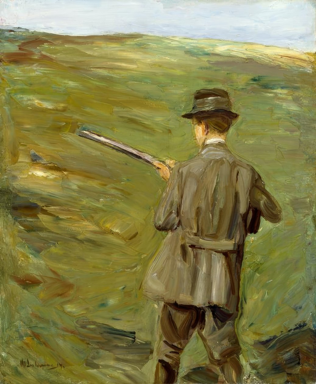 Jæger i klitterne af Max Liebermann