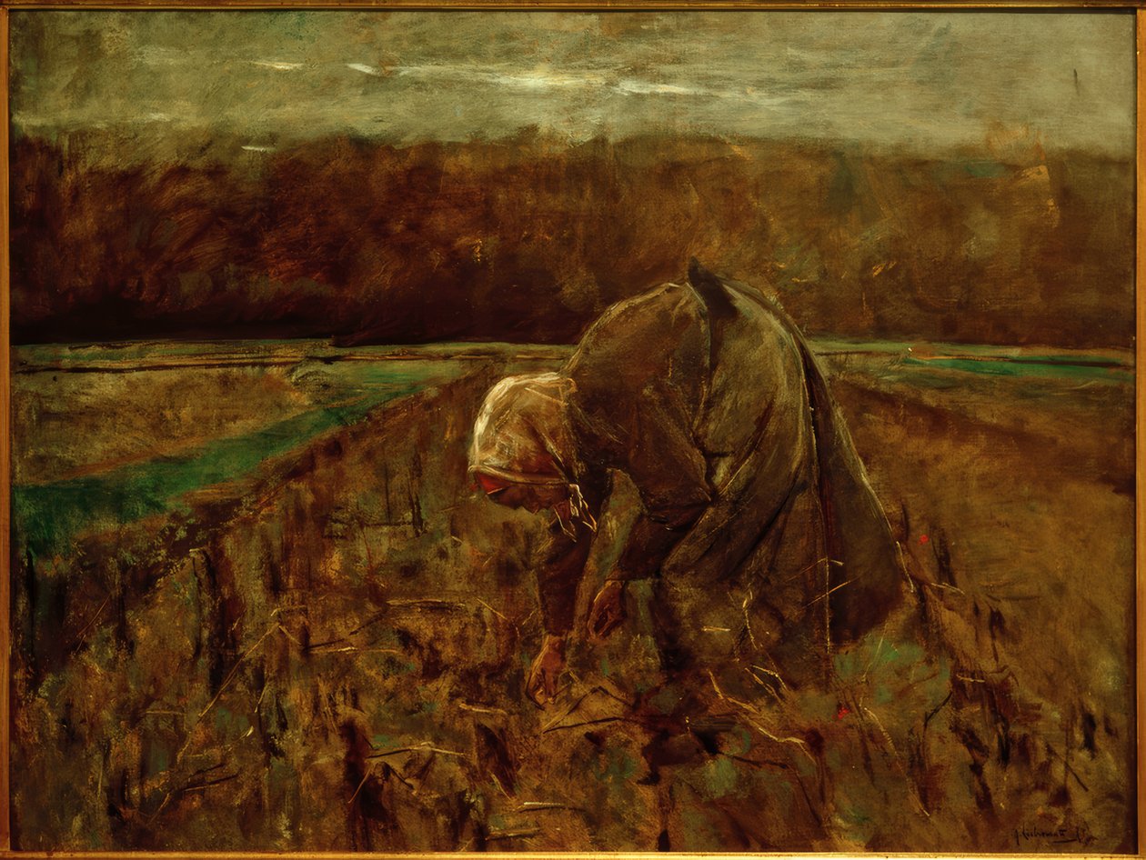 Kartoffelsamler af Max Liebermann