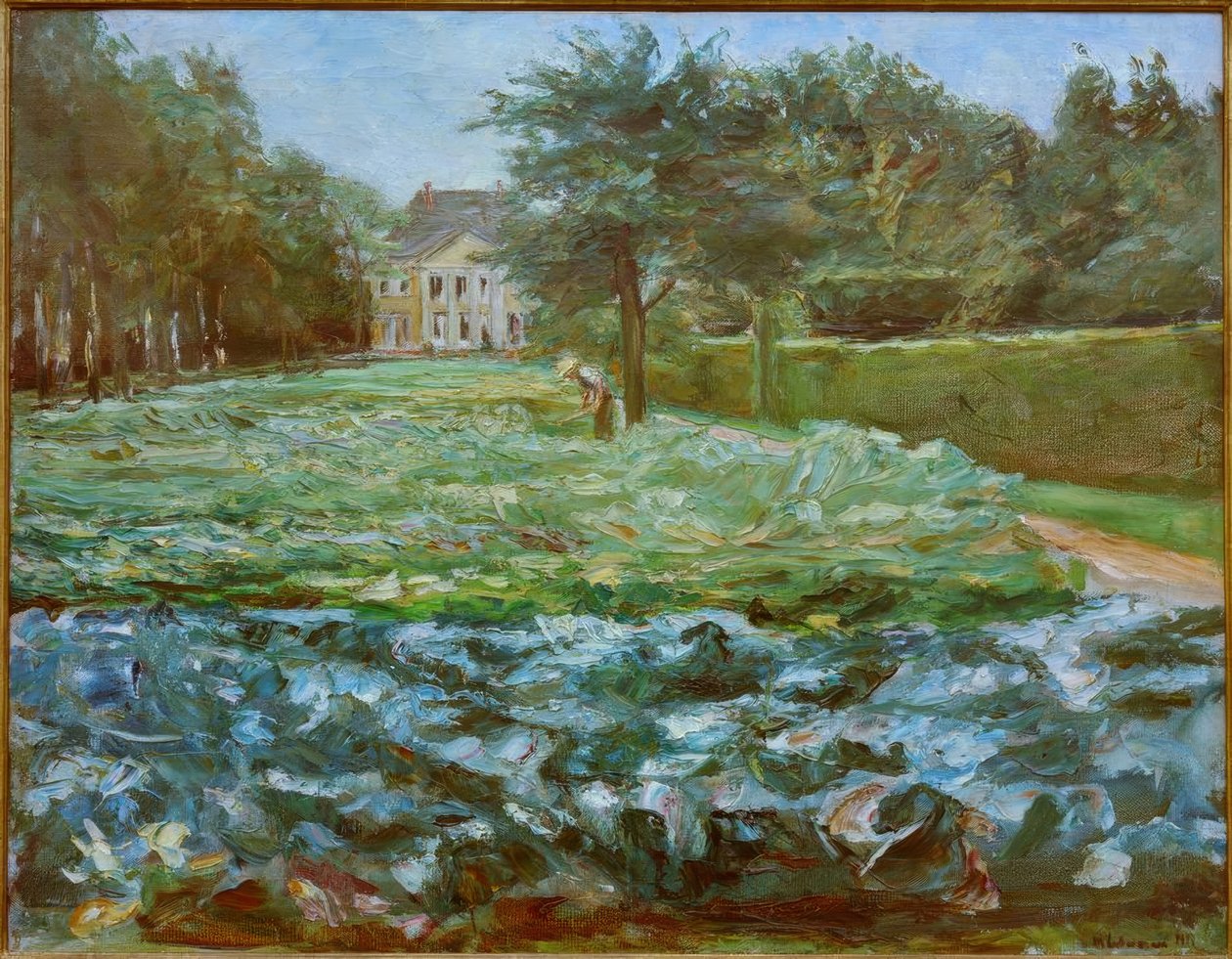 Kålmark i Wannsee-haven mod vest af Max Liebermann