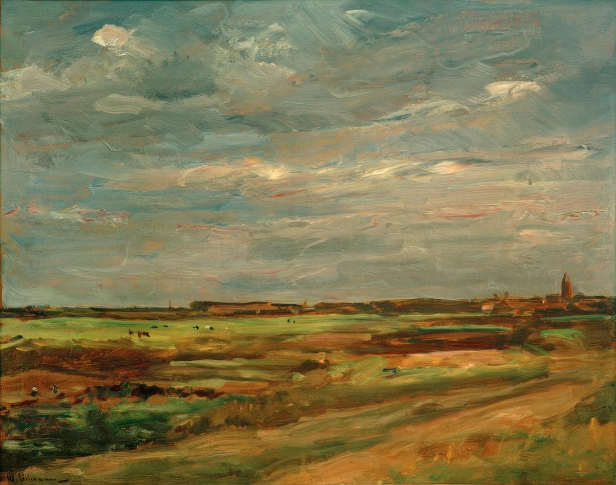 Landskab nær Noordwijk af Max Liebermann