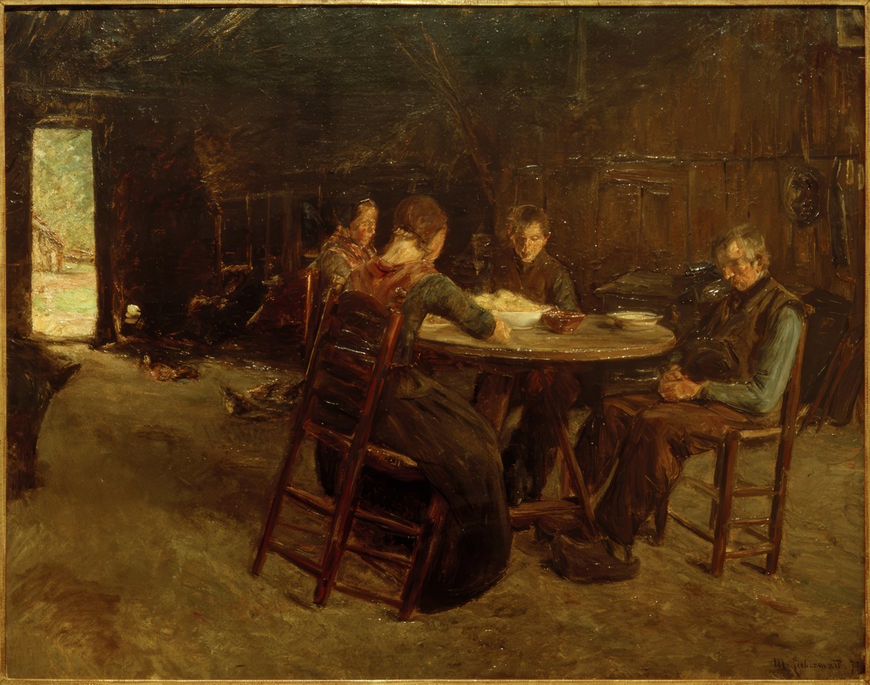 Østfrisiske bønder i nåde af Max Liebermann