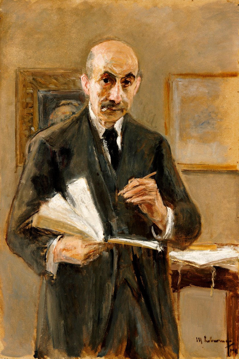 Selvportræt, 1916 af Max Liebermann