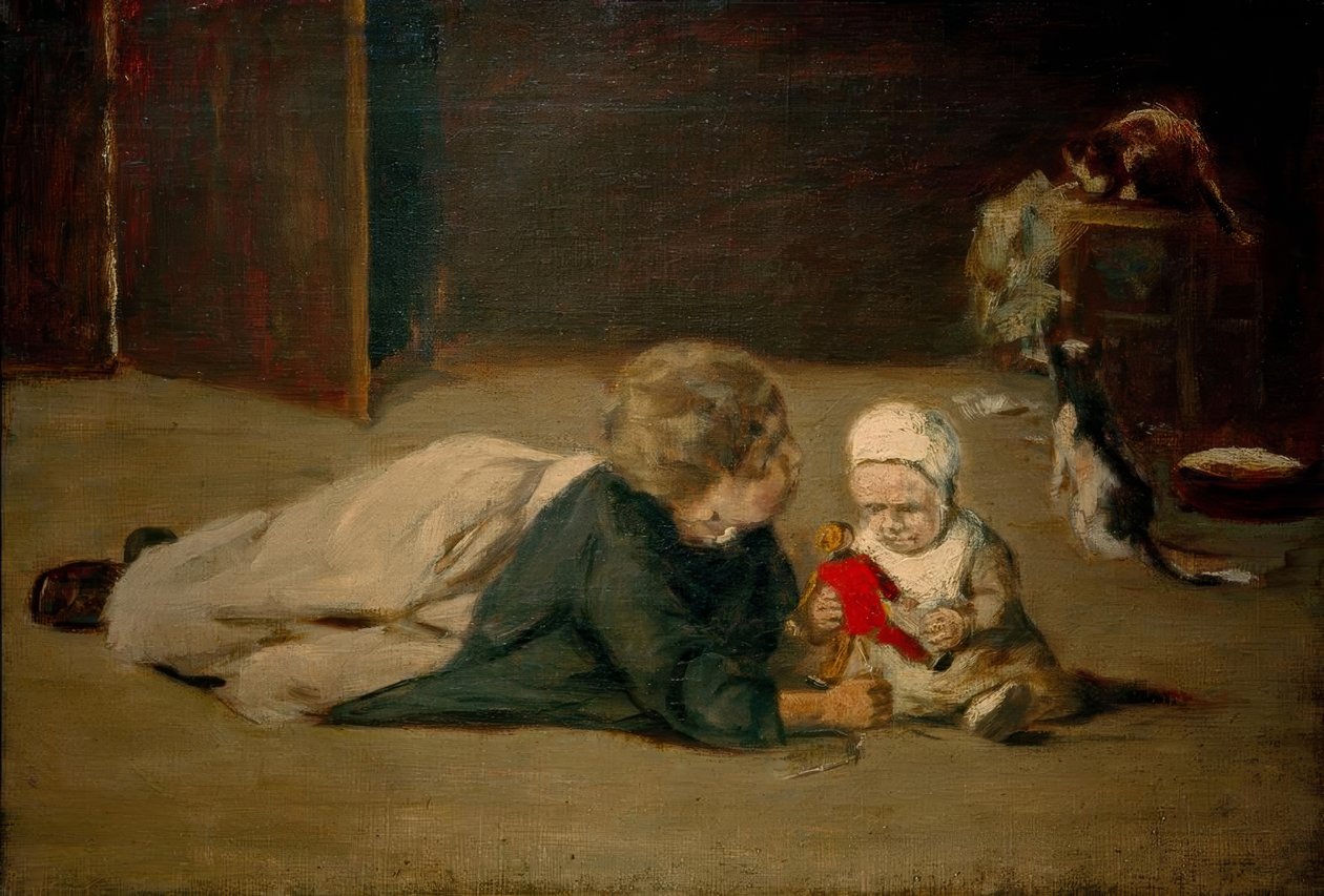 Legende børn - undersøgelse af Max Liebermann