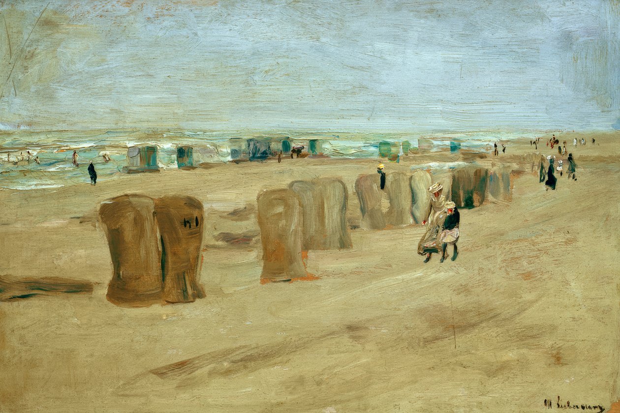 Strandbillede i Noordwijk af Max Liebermann