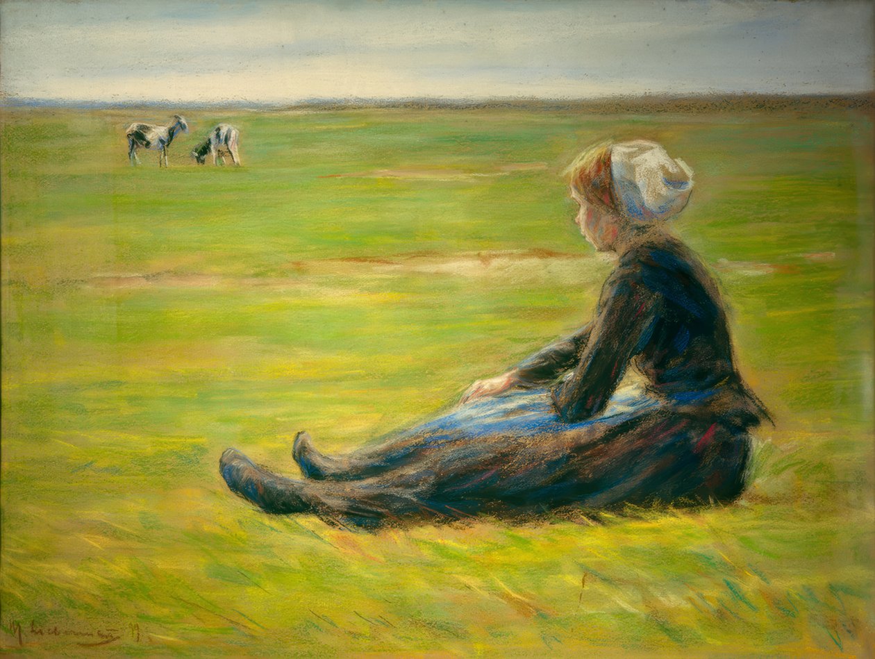 Geder i klitterne af Max Liebermann