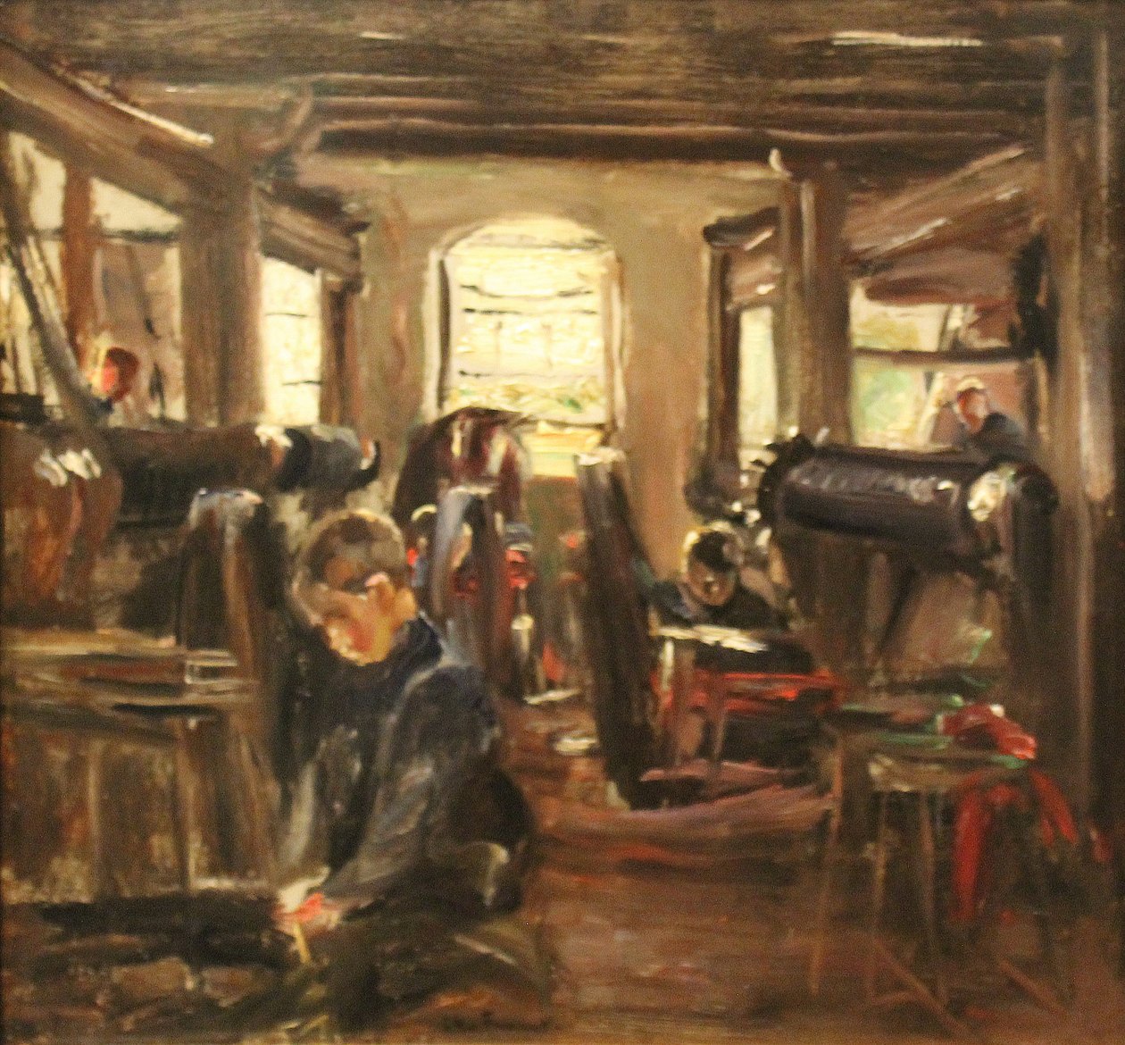 Væveri i Laren af Max Liebermann
