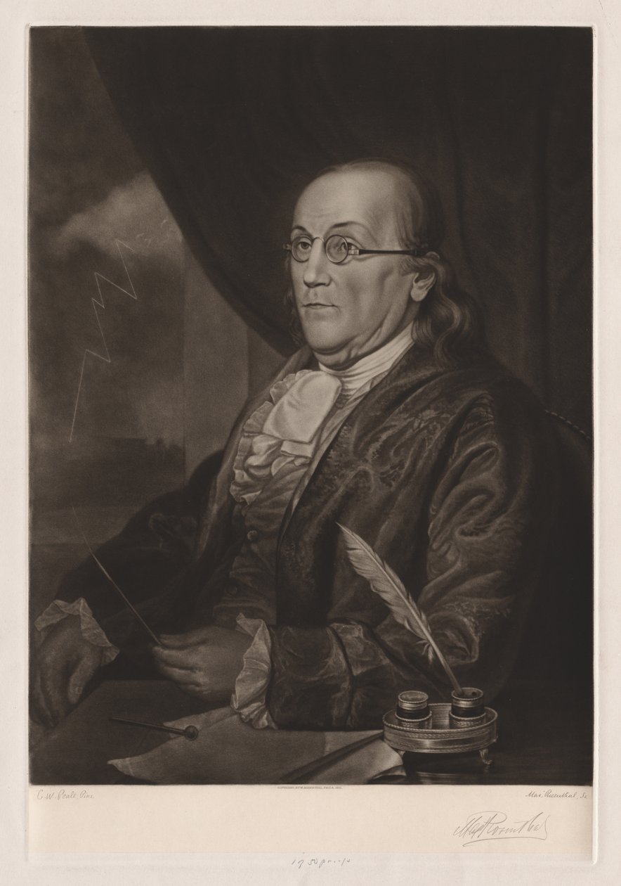 Benjamin Franklin af Max Rosenthal