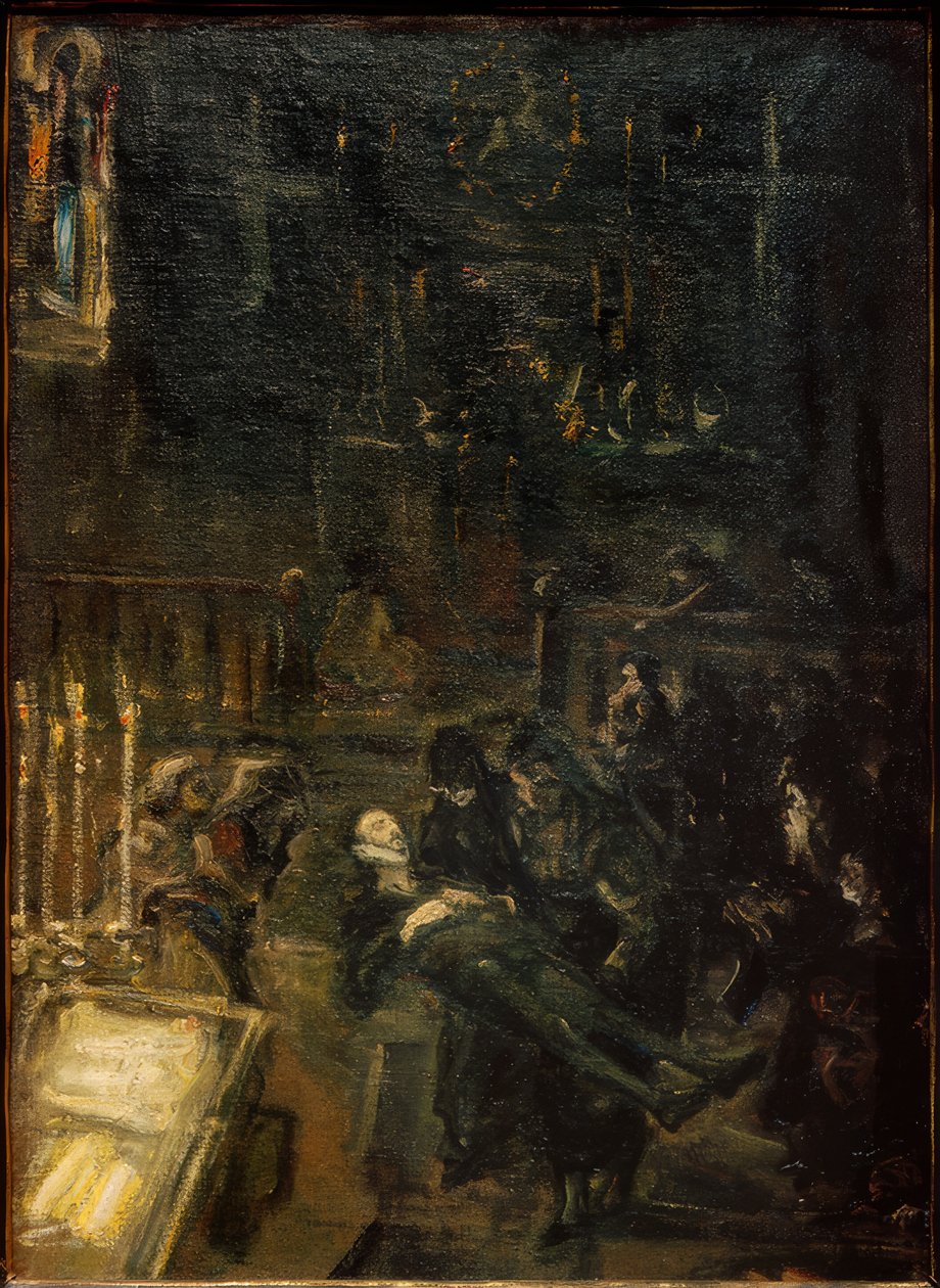 Aufbahrung Don Giovannis af Max Slevogt