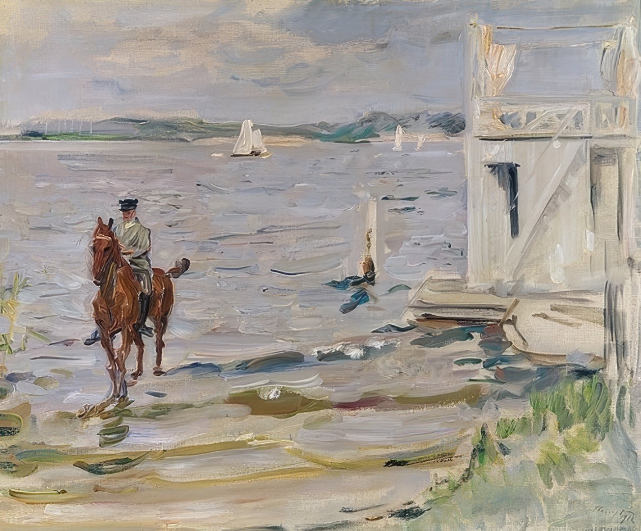 Badehus på Havel. 1912 af Max Slevogt
