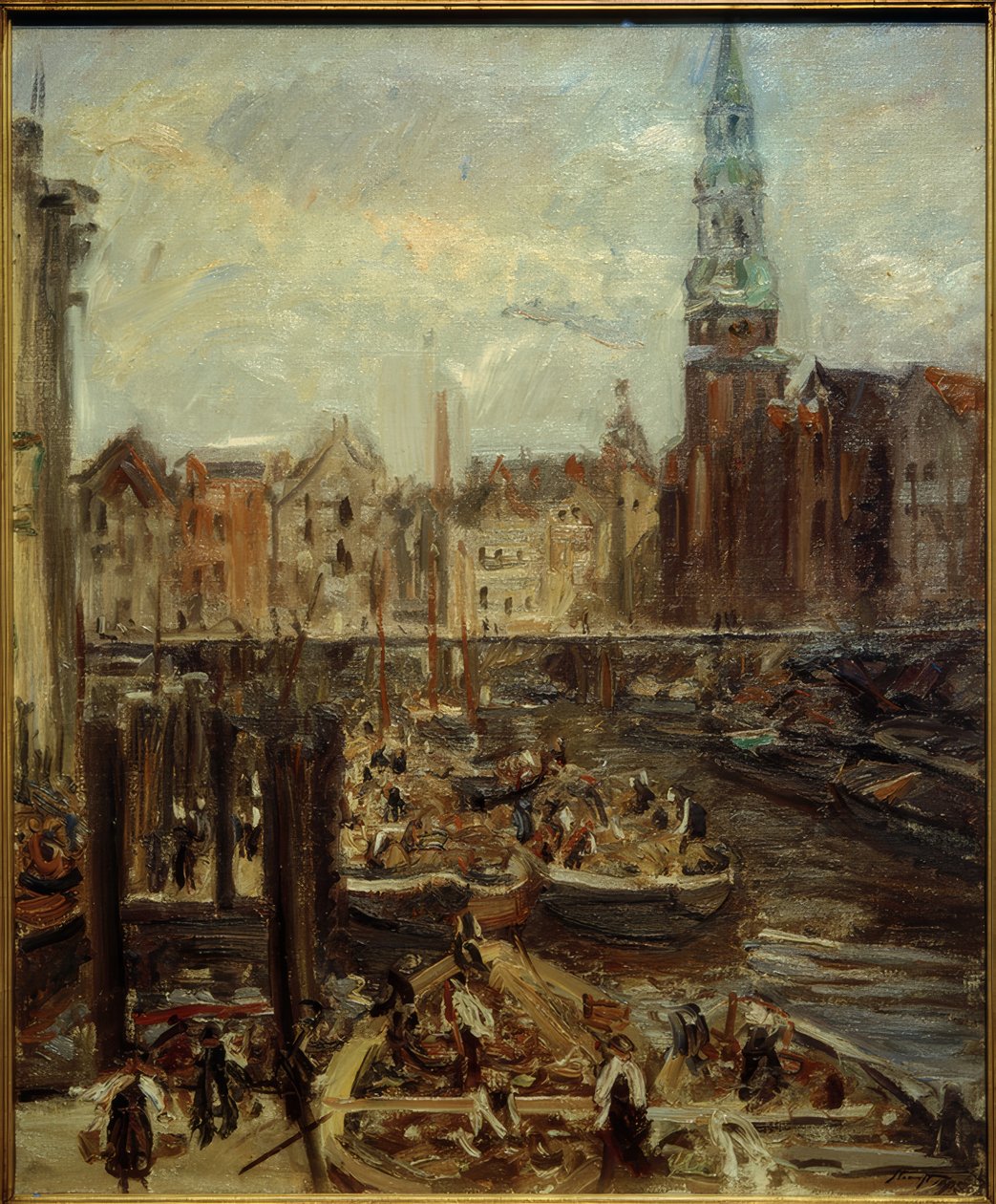 Fleet am Hopfenmarkt af Max Slevogt