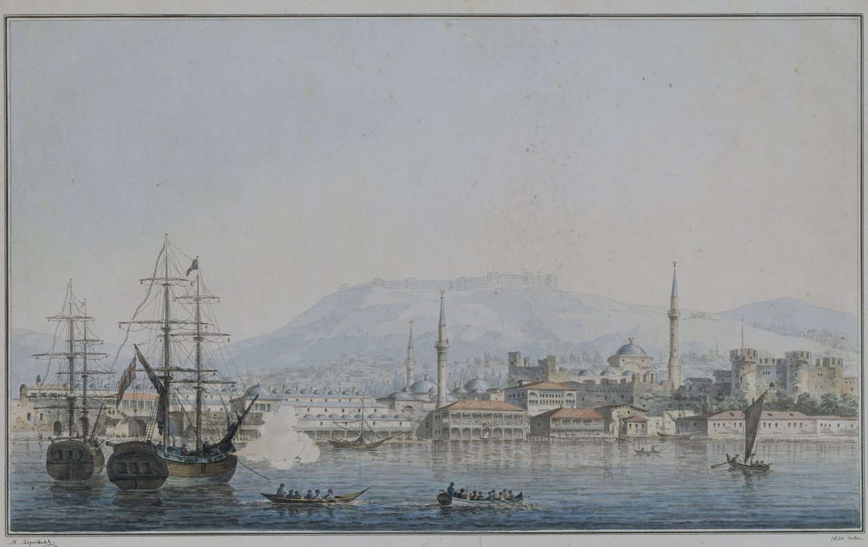 Smyrna, 1820 af Maxim Nikiphorovich Vorobyev