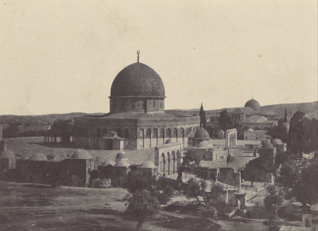 Palæstina. Jerusalem. Omar -moskeen af Maxime Du Camp