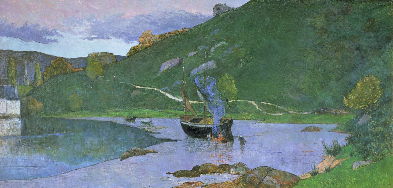 Landskab ved Pont-Aven, ca.1893-94 af Maxime Emile Louis Maufra