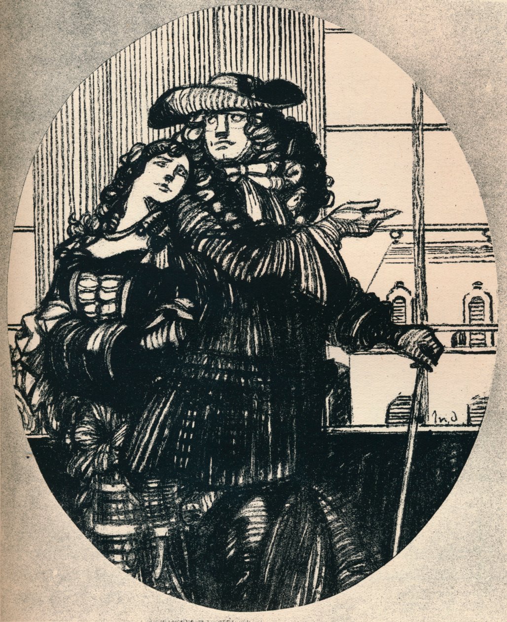 Le Lutrin, Chant II Boileau, c1920, 1923 af Maxime Pierre Jules Dethomas