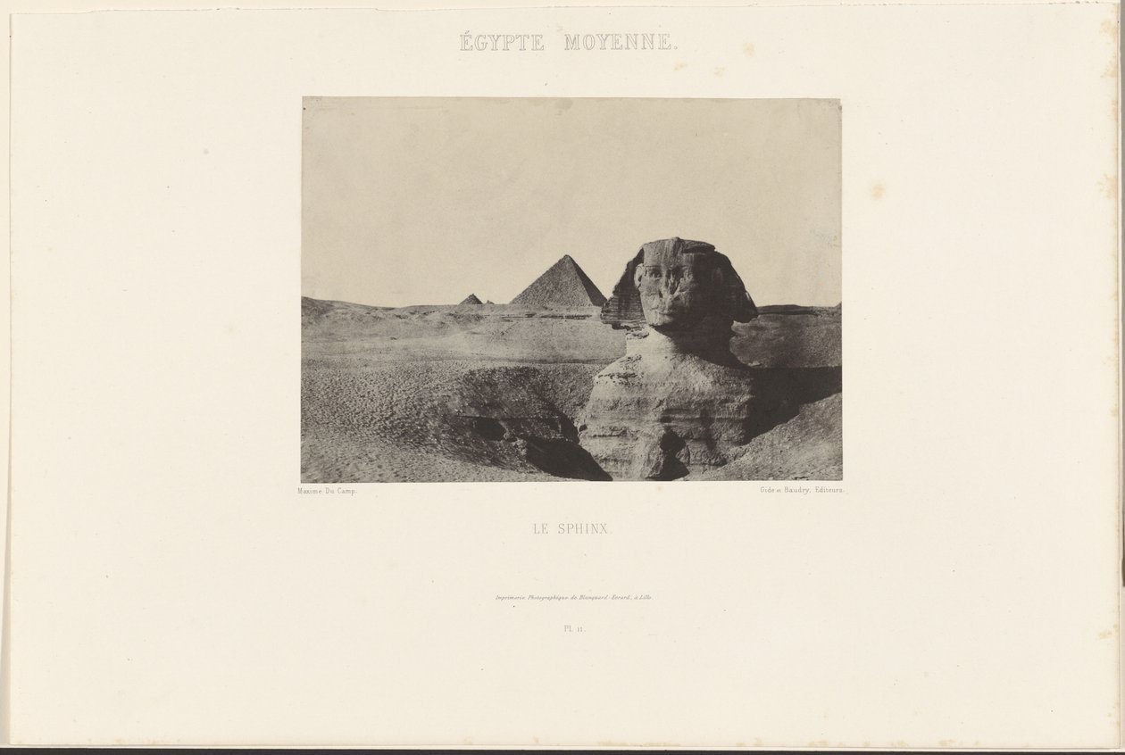 Det midterste Egypten. Sfinksen. af Maxime Du Camp
