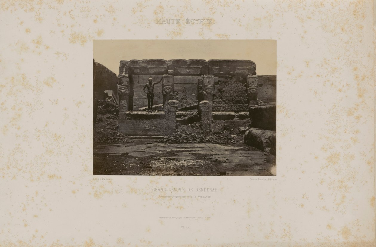 Grand Temple de Denderah af Maxime Du Camp