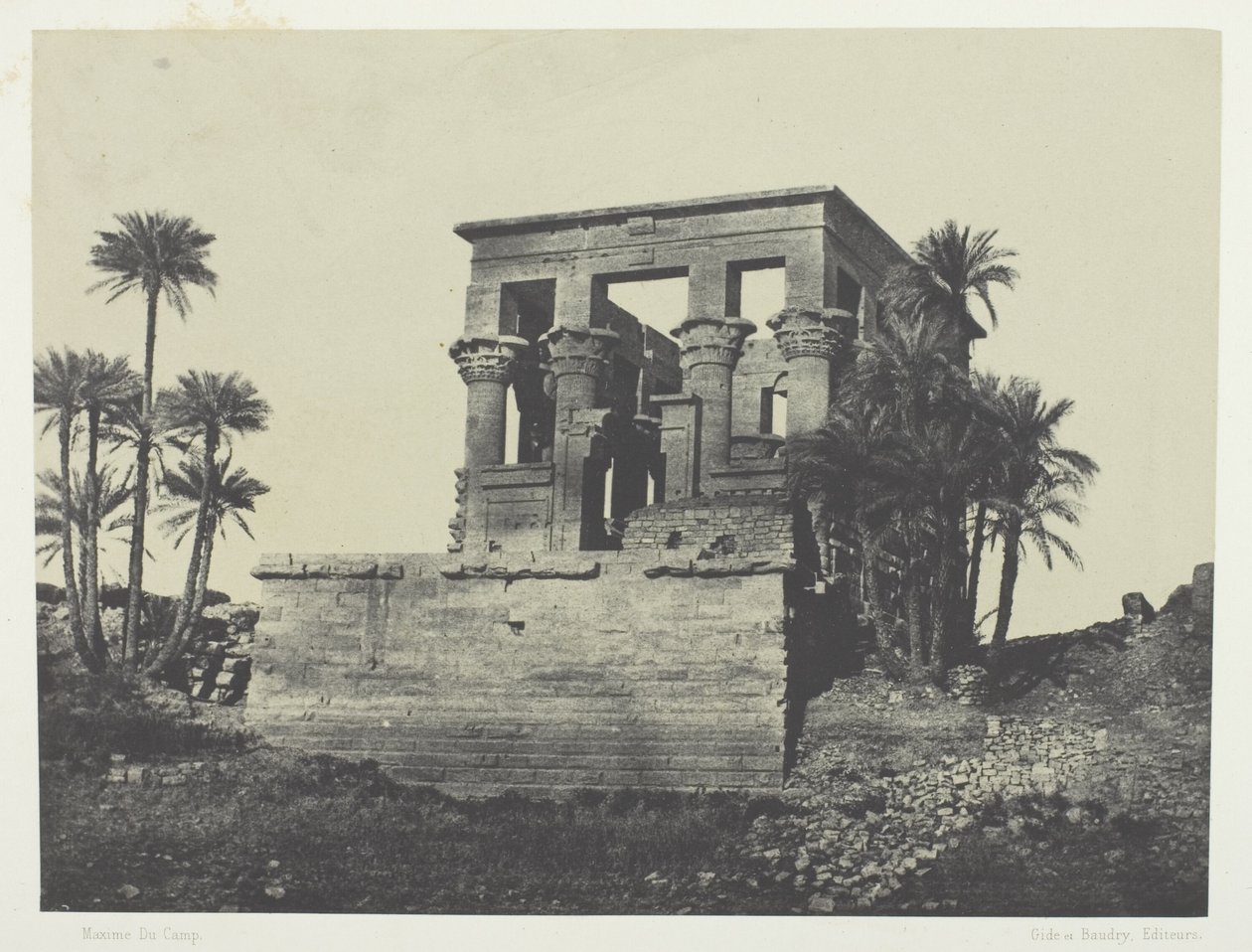 Hypethra Temple, Philoe; Nubien af Maxime Du Camp